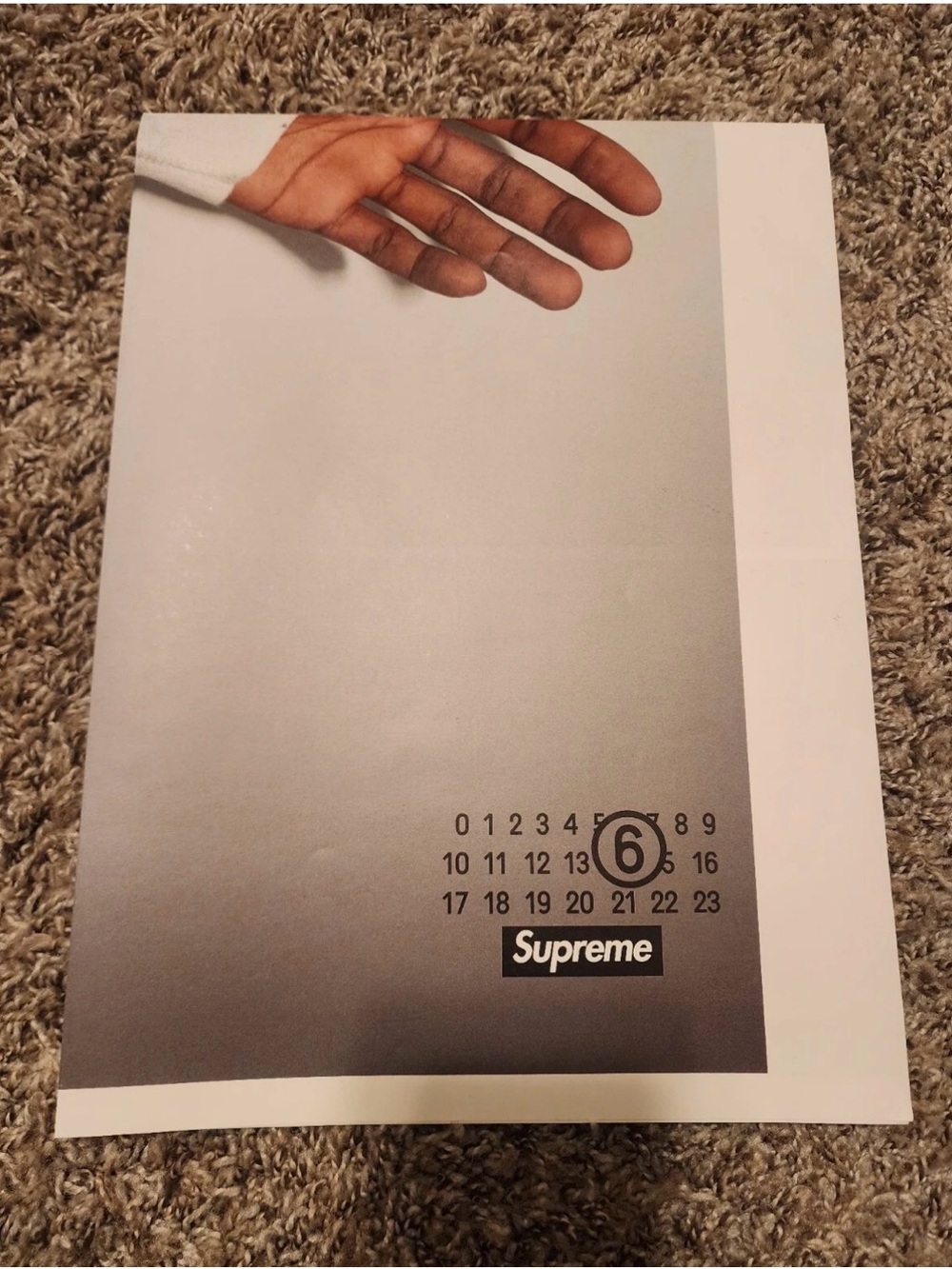 Supreme mm6 store front poster